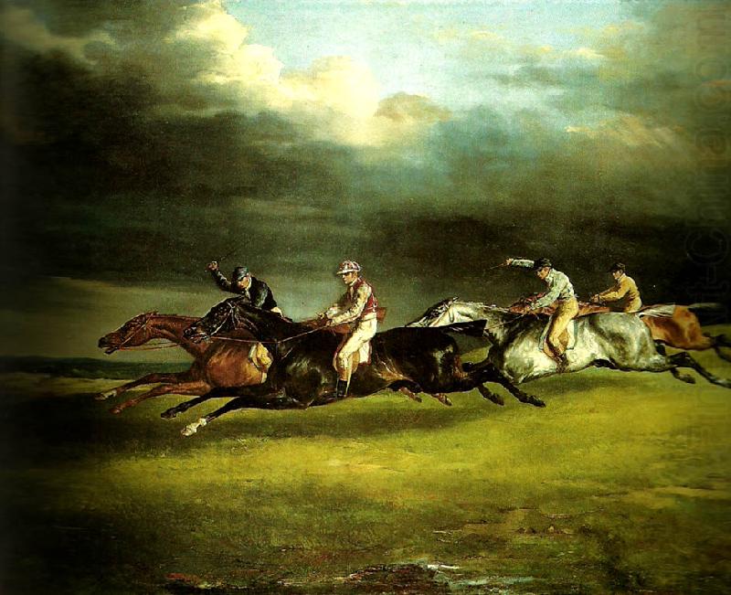 charles emile callande course de chevaux dite le derby d'epsom china oil painting image
